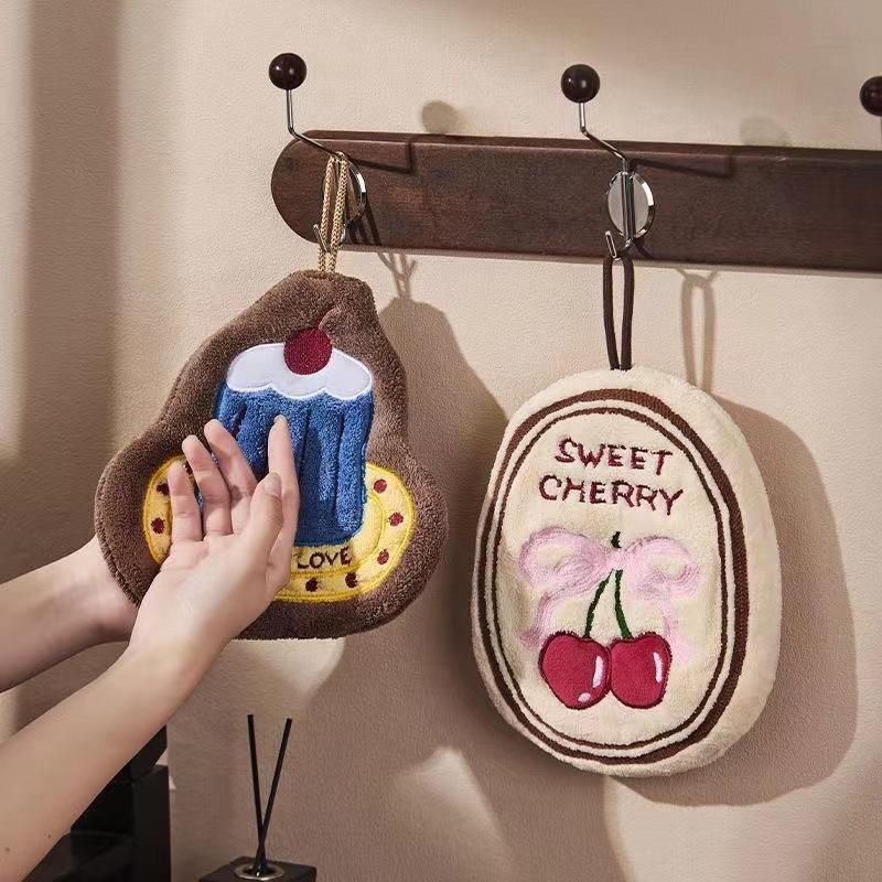 Home Bathroom Towels - Kitchen Hand Towel Bathroom Absorbent Hand