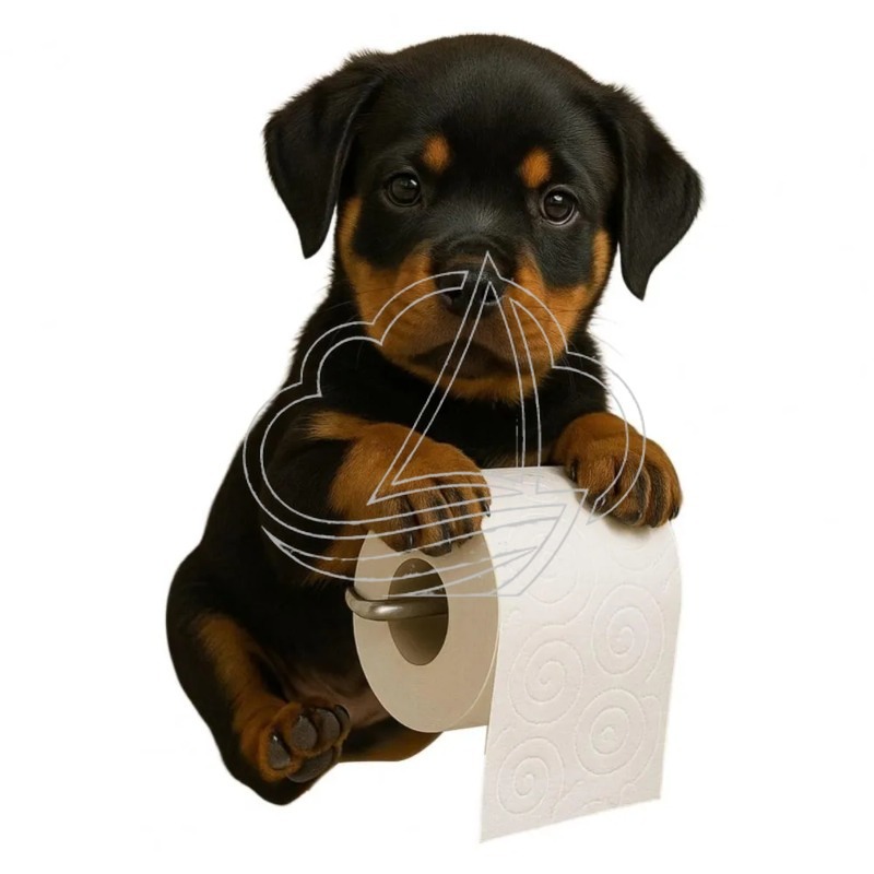 Toilet Paper Holder - Resin Dog Toilet Paper Holder Cute