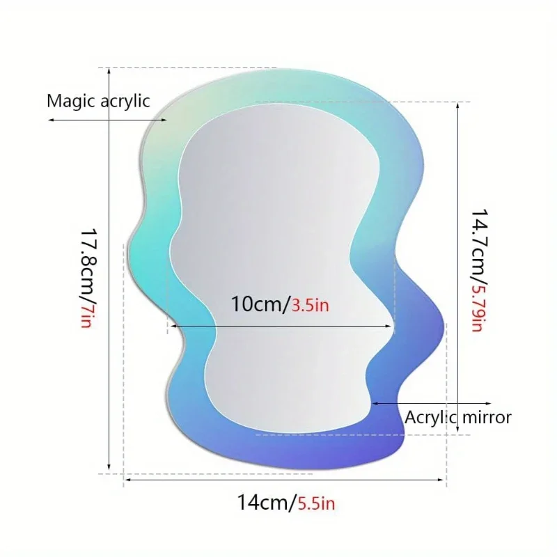 Home Essentials Bathroom Cabinet - New Magnetic Geometric Pattern Mirror for