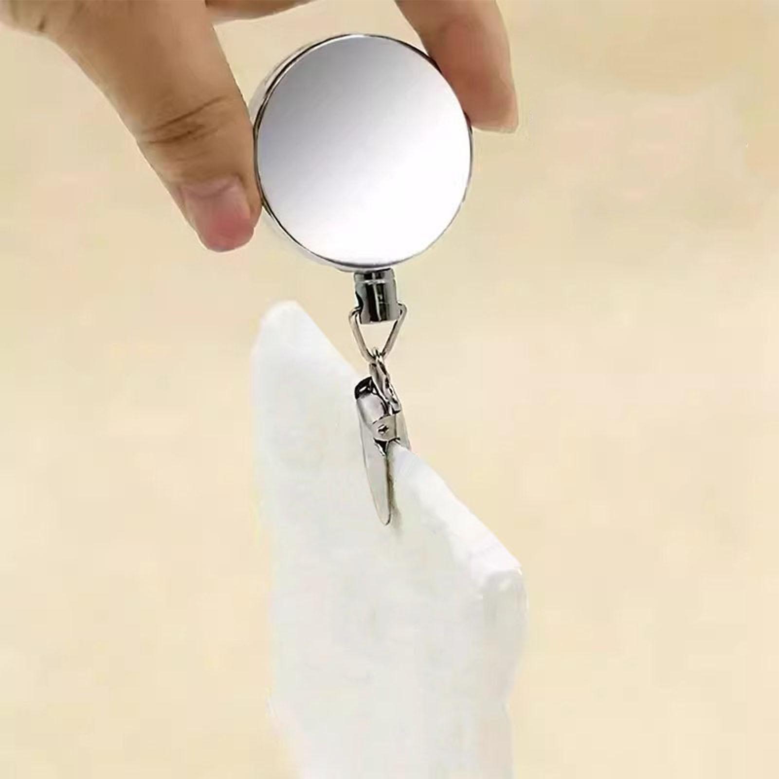 Home Bathroom Towels - Retractable Towel Rack Self-Adhesive Wall Mounted