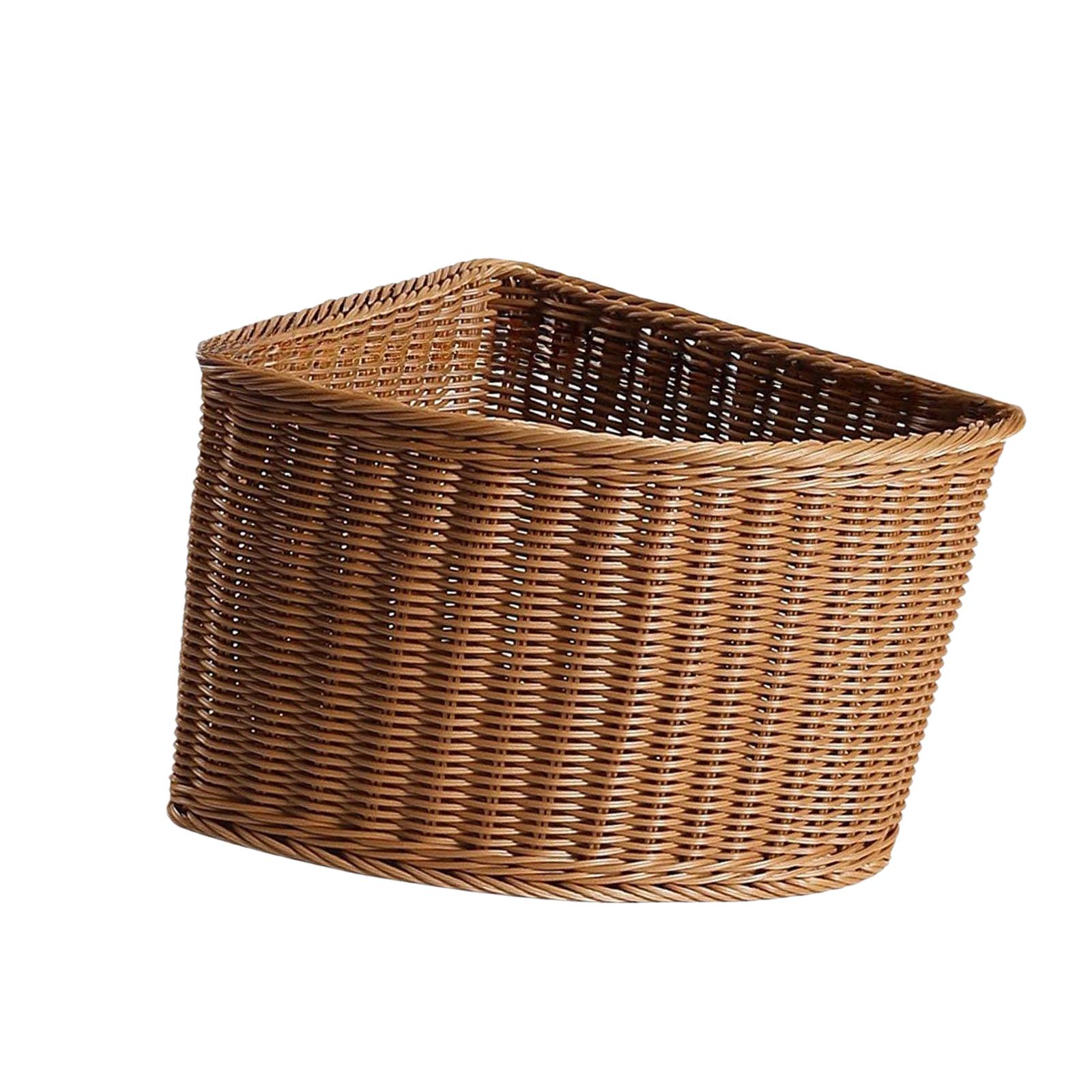 Home Essentials Bathroom Organizer - Decorative Plastic Storage Basket Fan Shape
