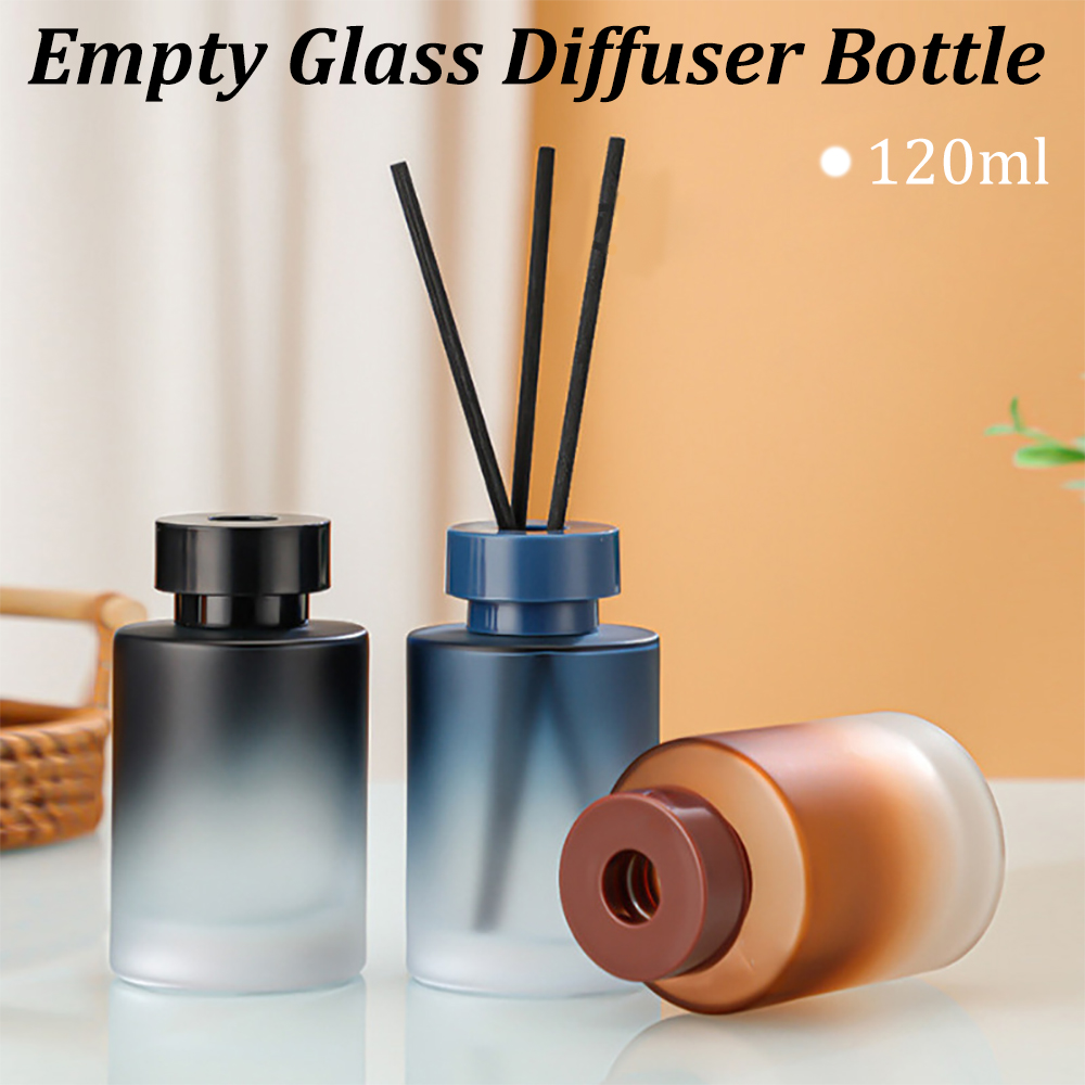 Home One Bathroom Accessories - 120ML Empty Glass Diffuser Bottle Refillable