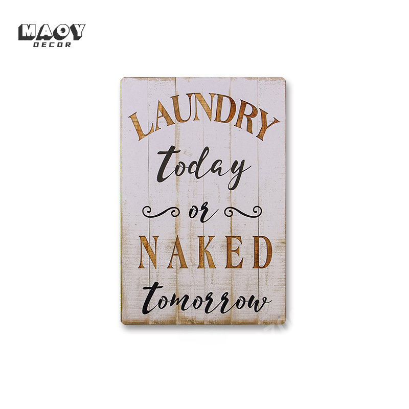 Slogan Metal Tin Sign Laundry  - Home Bathroom Sign review and price