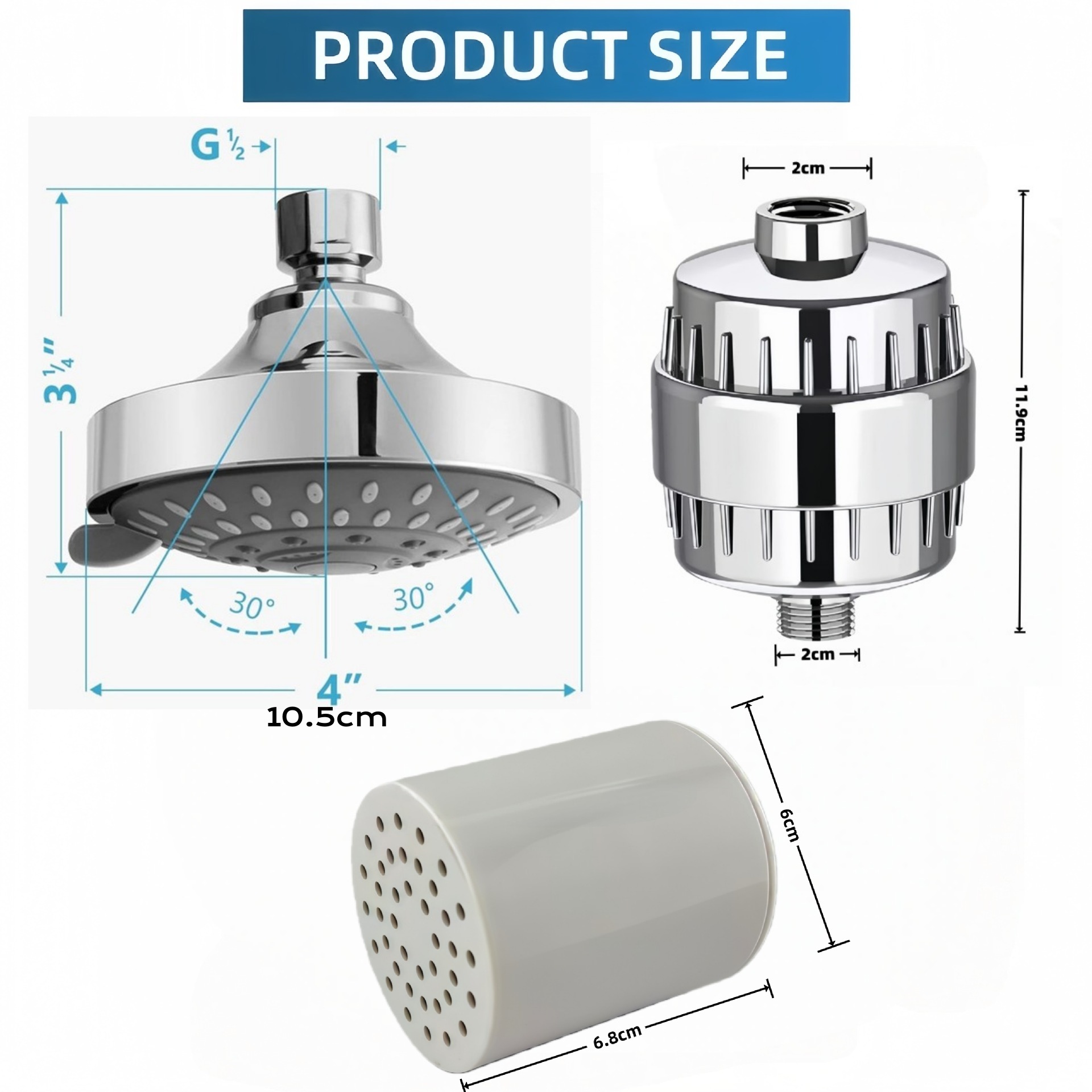 15/20/25/30 Layer Filter Stage - Home Bathroom Water Filter review and price