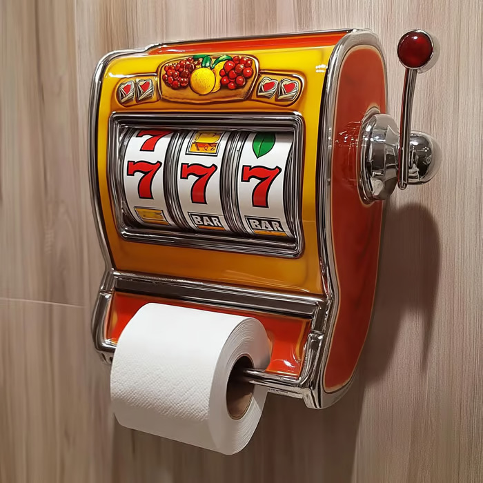 Slot Machine Toilet Roll Holde - Toilet Paper Holder review and price