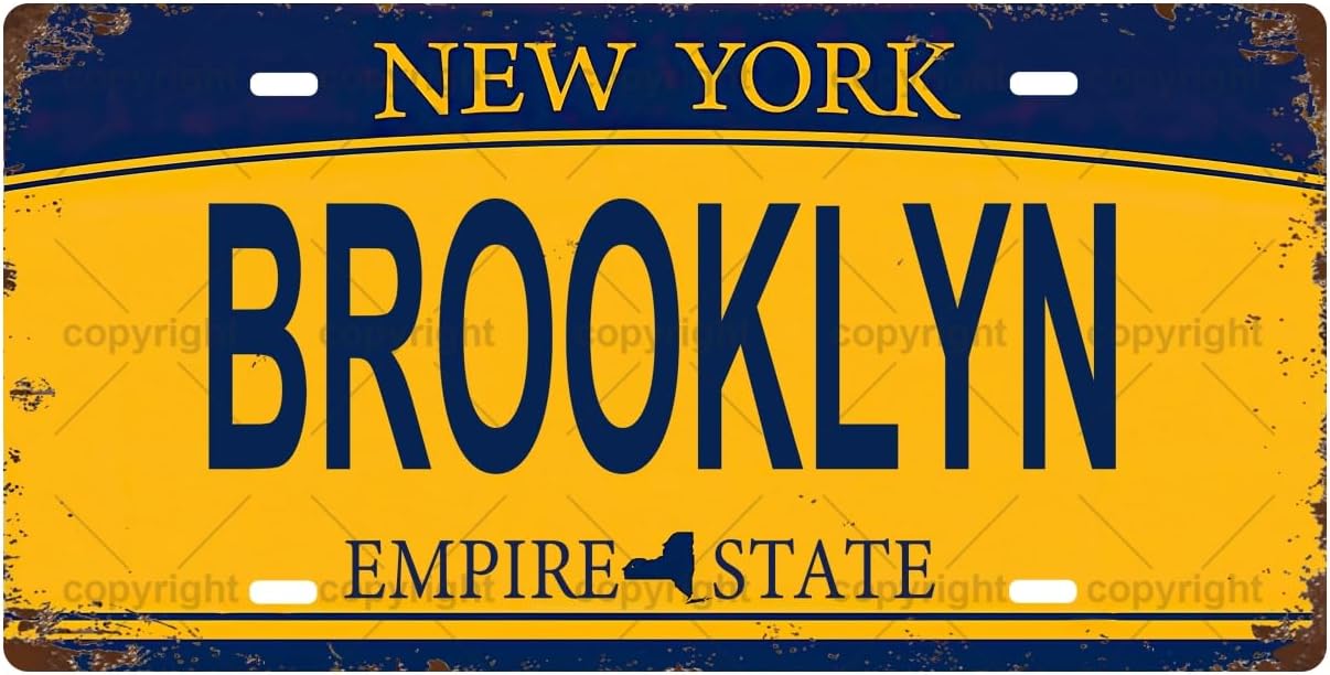 BROOKLYN Vintage Metal Tin Sig - Home Bathroom Sign review and price