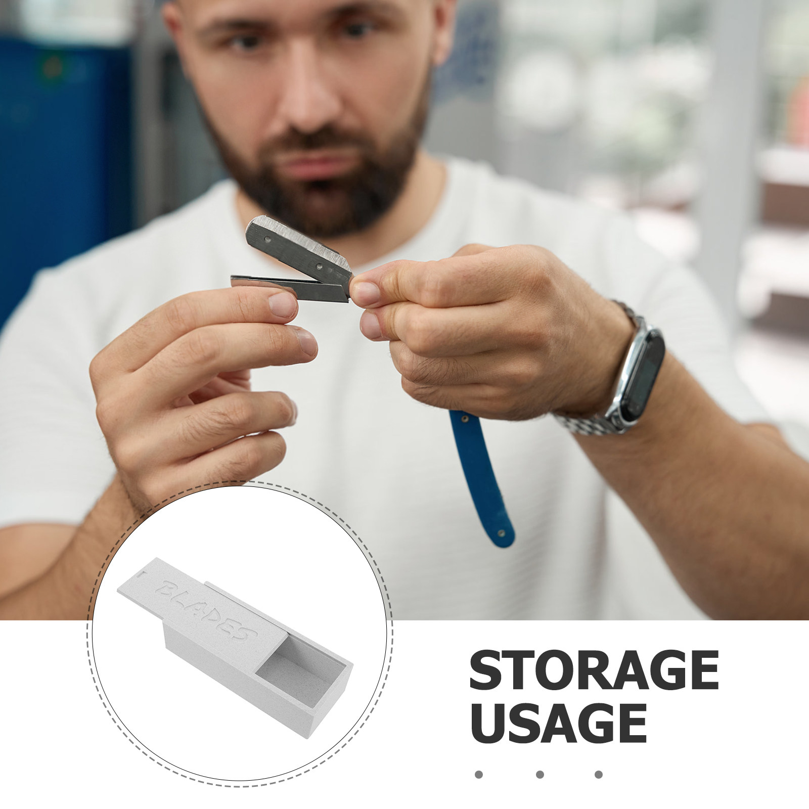White Double Compartment Blade - Home One Bathroom Accessories review and price