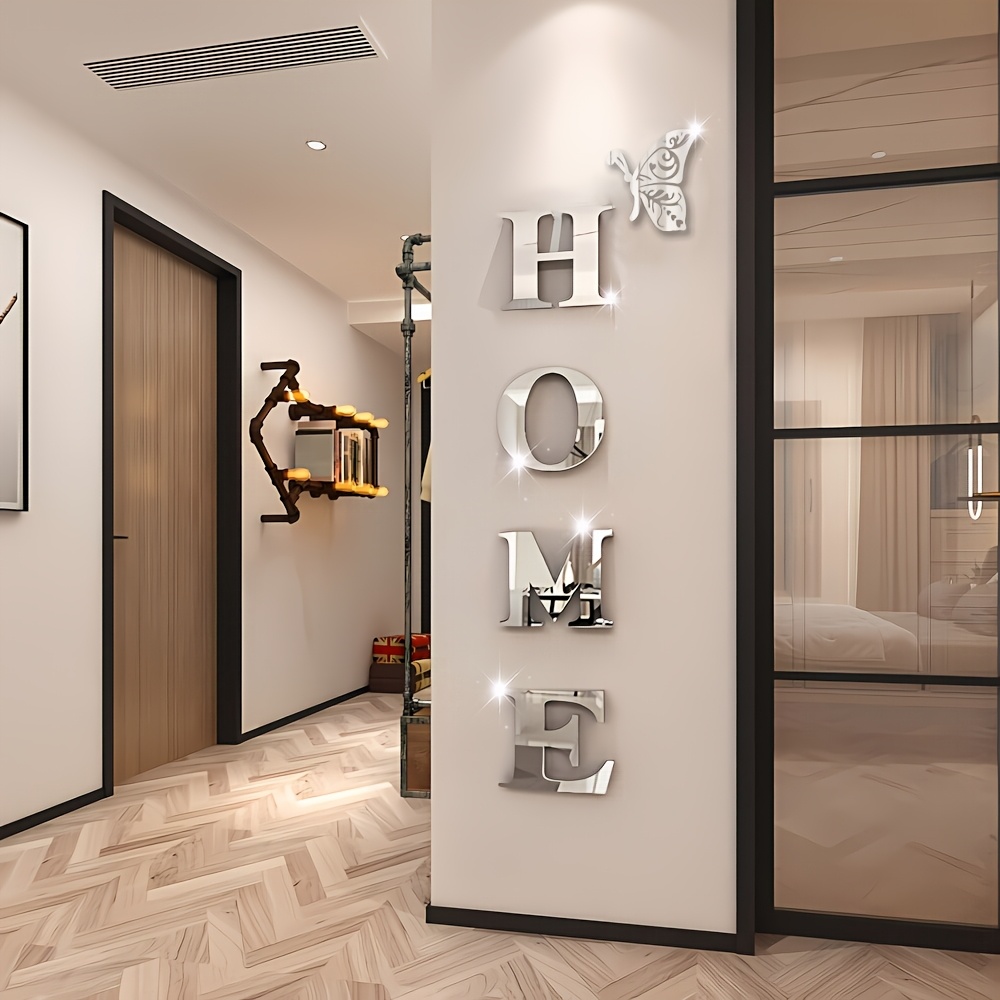1Set 3D Mirror Wall Sticker Ne - Home Goods Bathroom Mirrors review and price