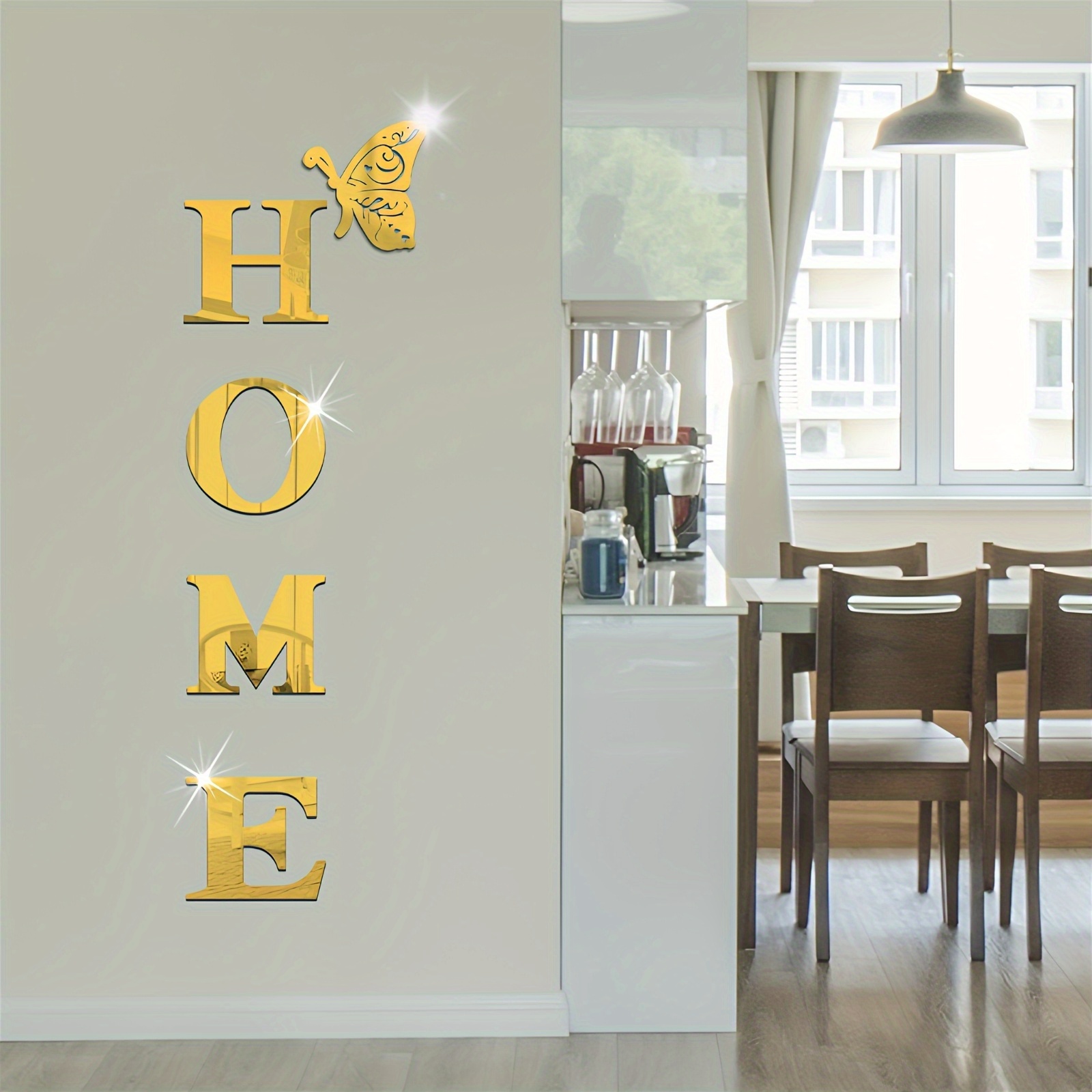 1Set 3D Mirror Wall Sticker Ne - Home Goods Bathroom Mirrors review and price