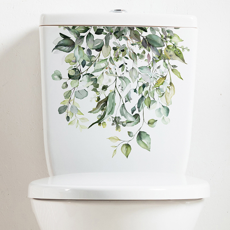 Fresh Green Plant Leaves Bathr - Home Bathroom Remodel review and price