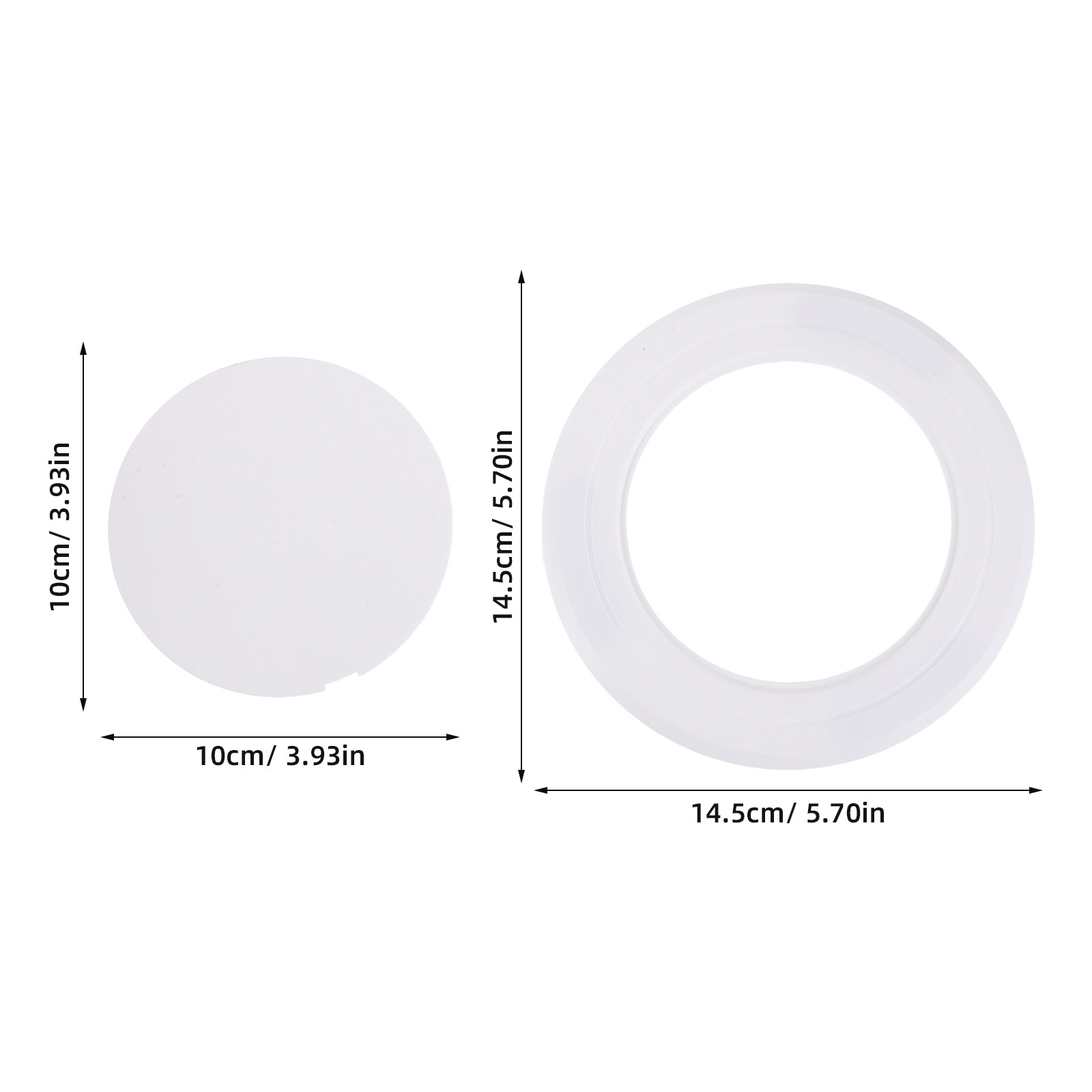Adhesive Round Wall Plate Cove - Home Bathroom Plumbing review and price
