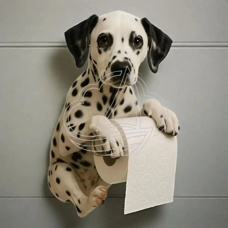 Resin Dog Toilet Paper Holder  - Toilet Paper Holder review and price