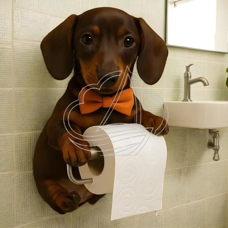Resin Dog Toilet Paper Holder  - Toilet Paper Holder review and price
