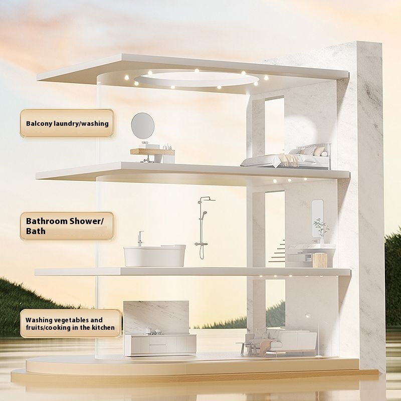 Pre-shower head, shower set fo - Home Bathroom Water Filter review and price