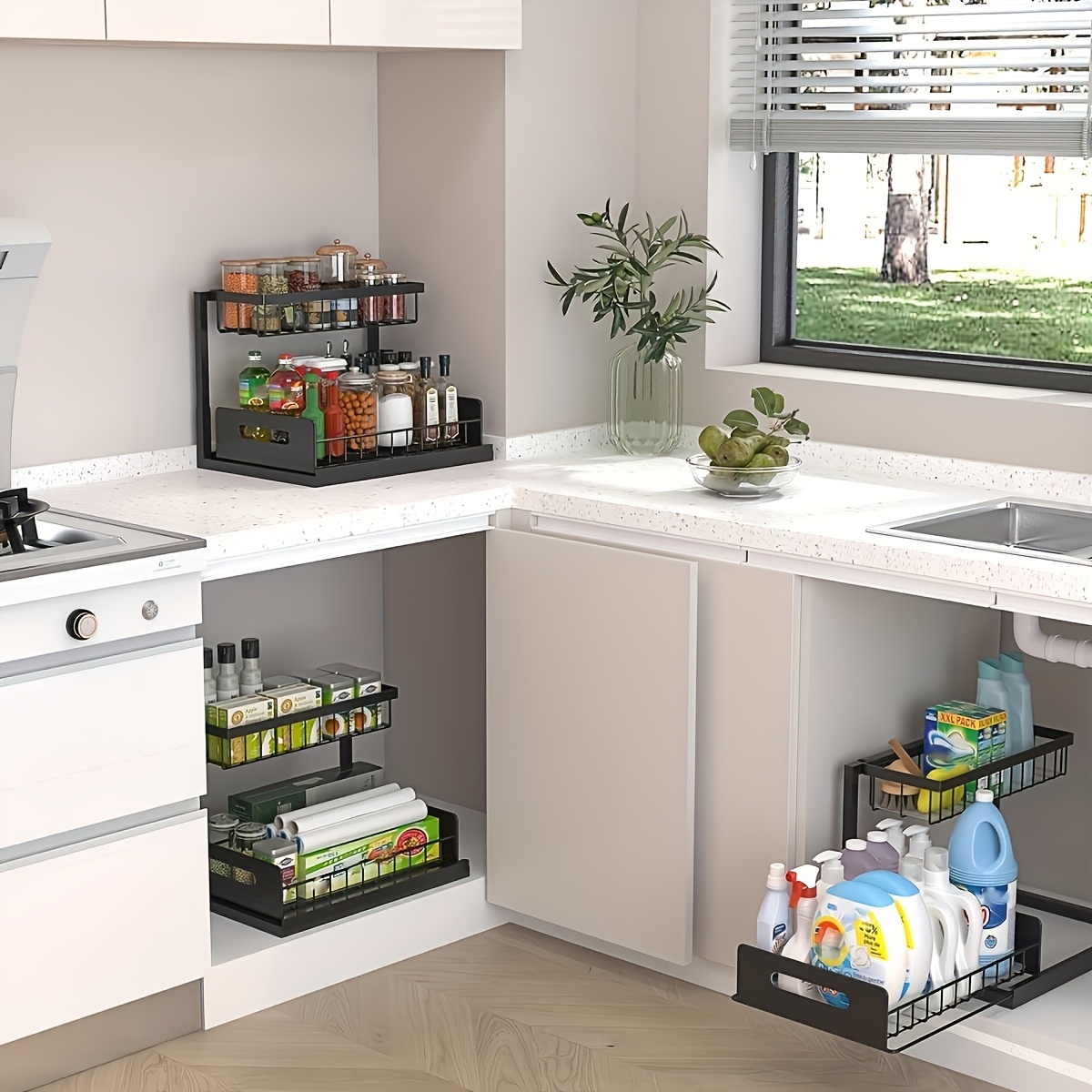 Under Sink Kitchen Storage Rac - Home Essentials Bathroom Cabinet review and price