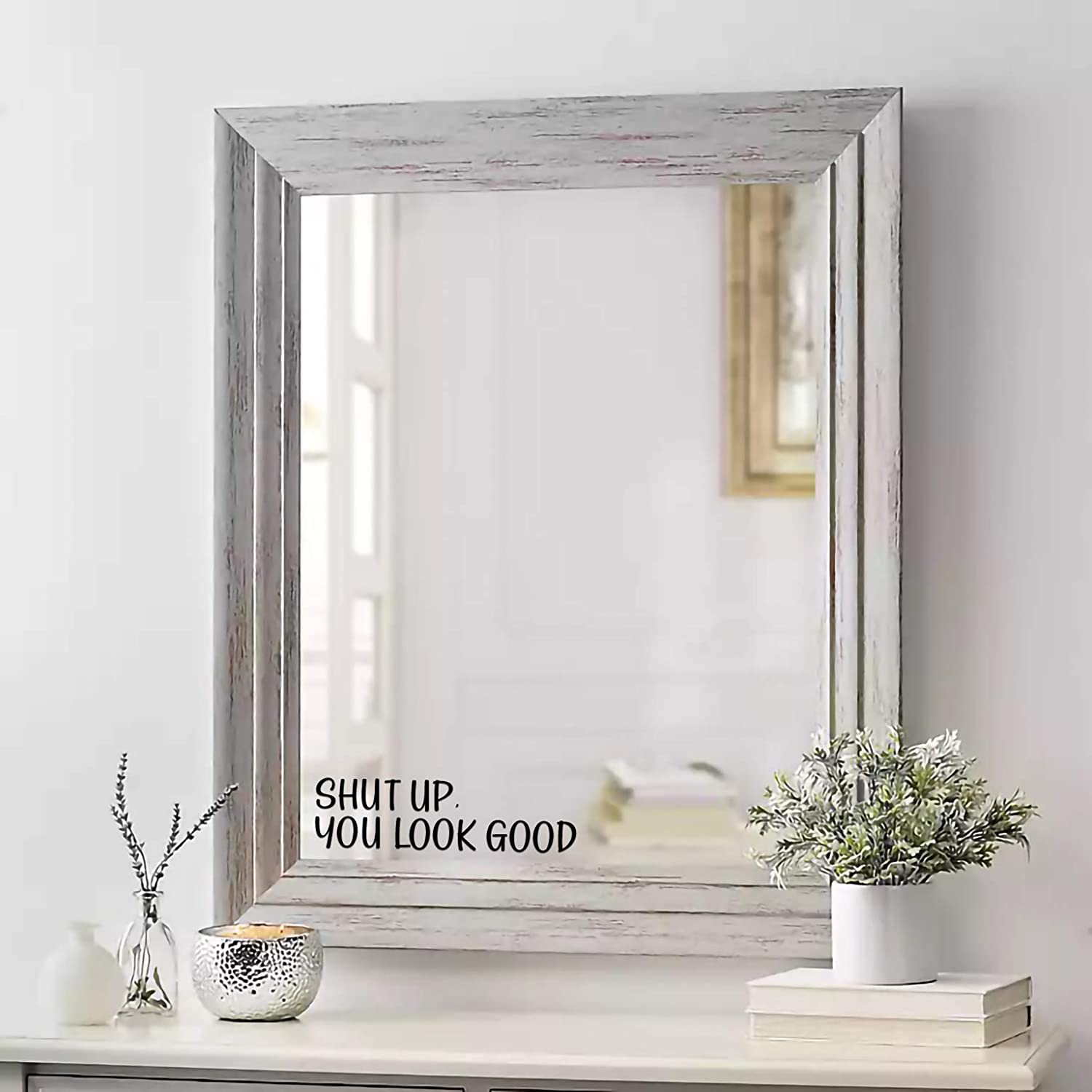 You Look Good Quote Mirror Dec - Home Goods Bathroom Mirrors review and price