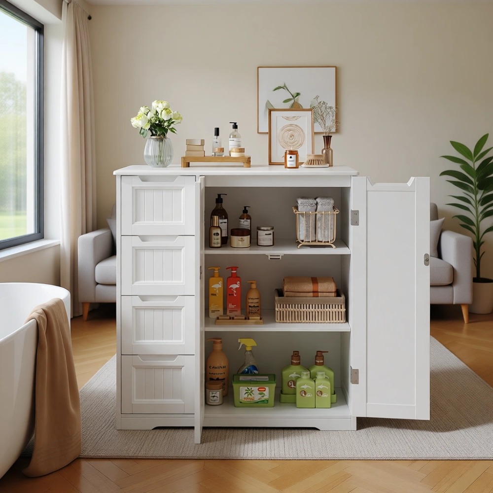 Bathroom Storage Cabinet with  - Home Essentials Bathroom Cabinet review and price