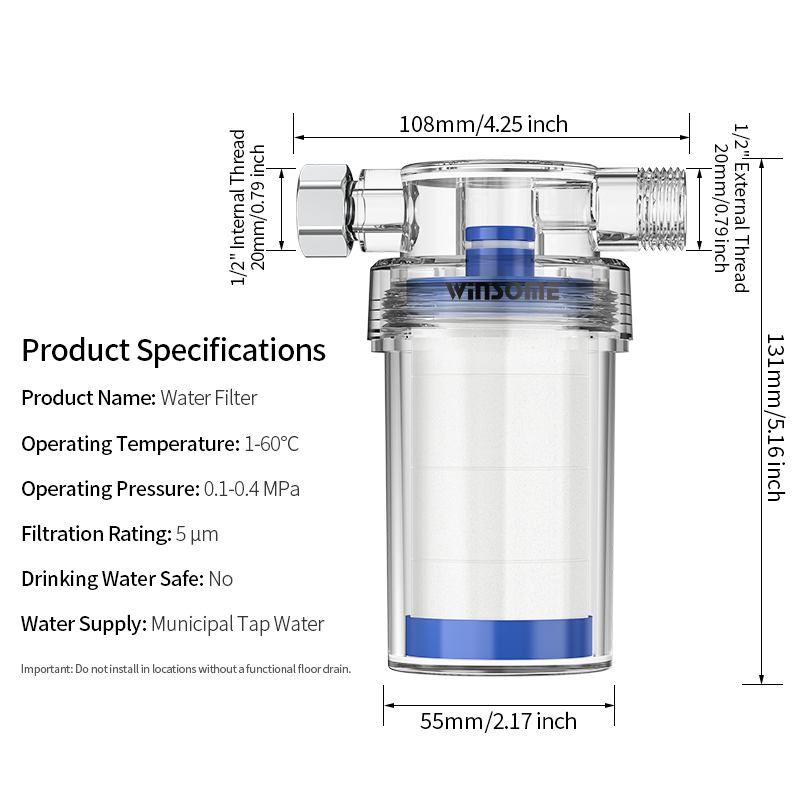 Home water heater pre filtrati - Home Bathroom Water Filter review and price