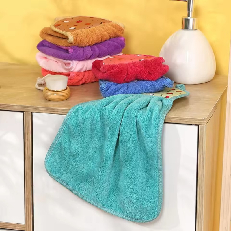 4PCS Small Hand Towels Hanging - Home Bathroom Towels review and price