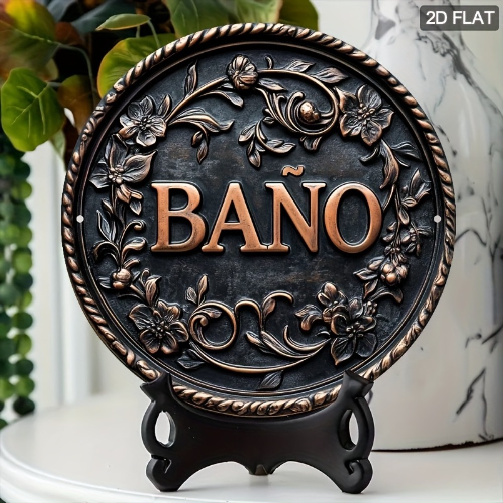 1pc 7.8x7.8 Inch 2D Flat Conte - Home Bathroom Sign review and price