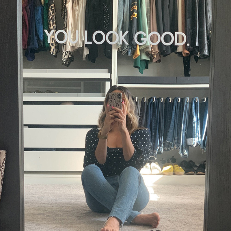 You Look Good Mirror Wall Stic - Home Goods Bathroom Mirrors review and price