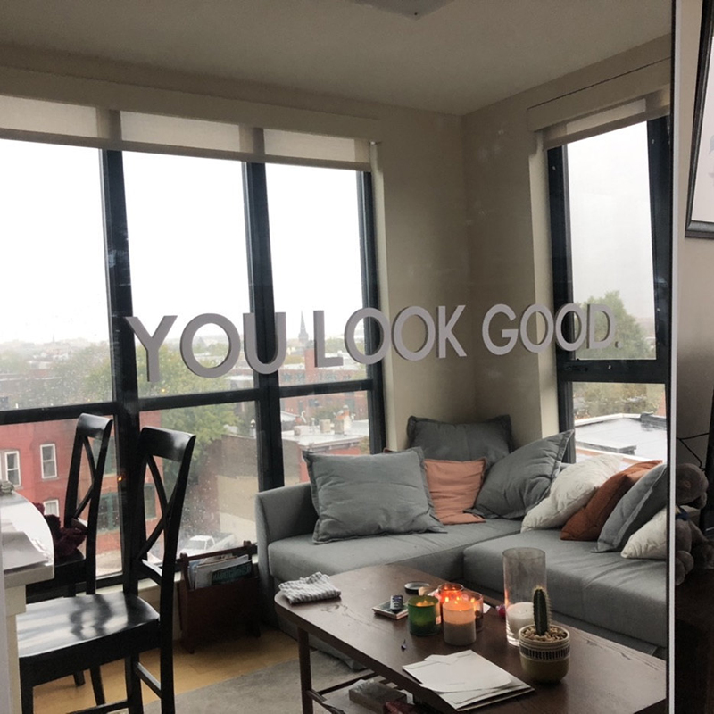You Look Good Mirror Wall Stic - Home Goods Bathroom Mirrors review and price