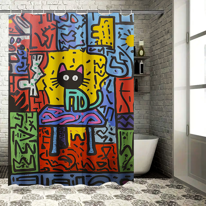 Brightly Colored Graffiti Show - Home Bathroom Remodel review and price
