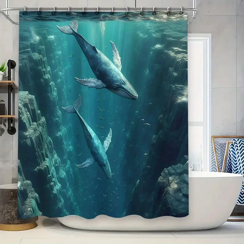 3D Printed Whale Shower Curtai - Home Bathroom Remodel review and price