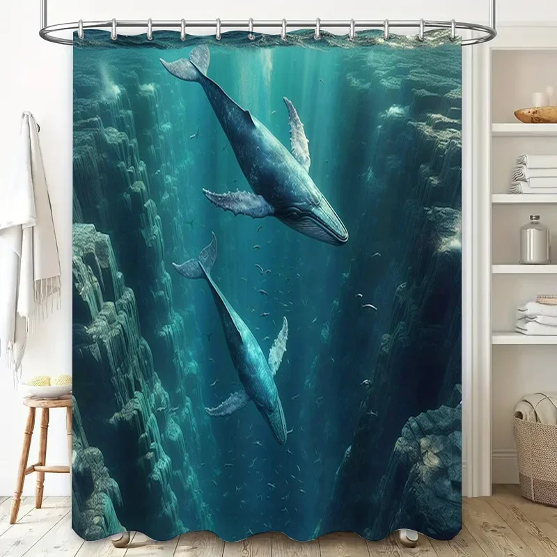 3D Printed Whale Shower Curtai - Home Bathroom Remodel review and price