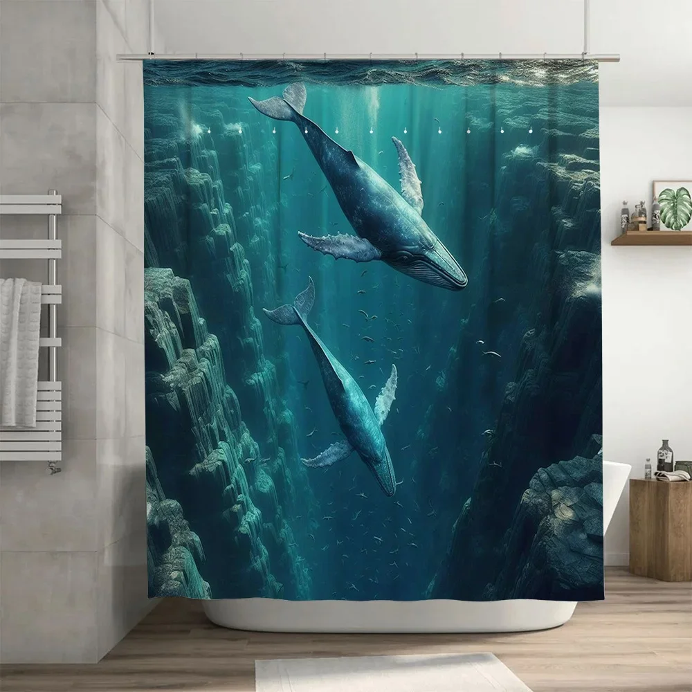 3D Printed Whale Shower Curtai - Home Bathroom Remodel review and price