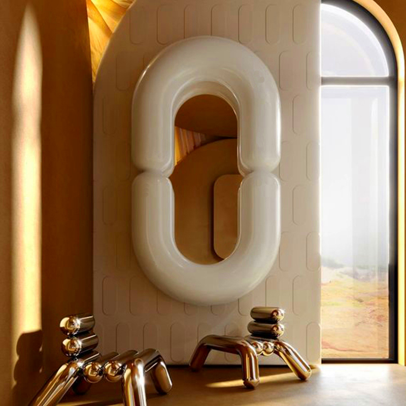 Hanging Funky Memphis Espelho  - Home Goods Bathroom Mirrors review and price