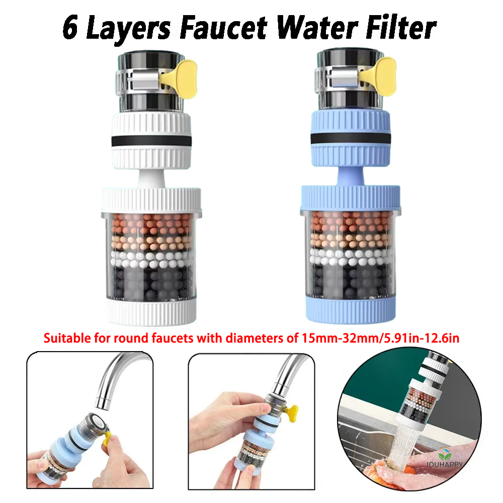 6 Layers Faucet Water Filter U - Home Bathroom Water Filter review and price